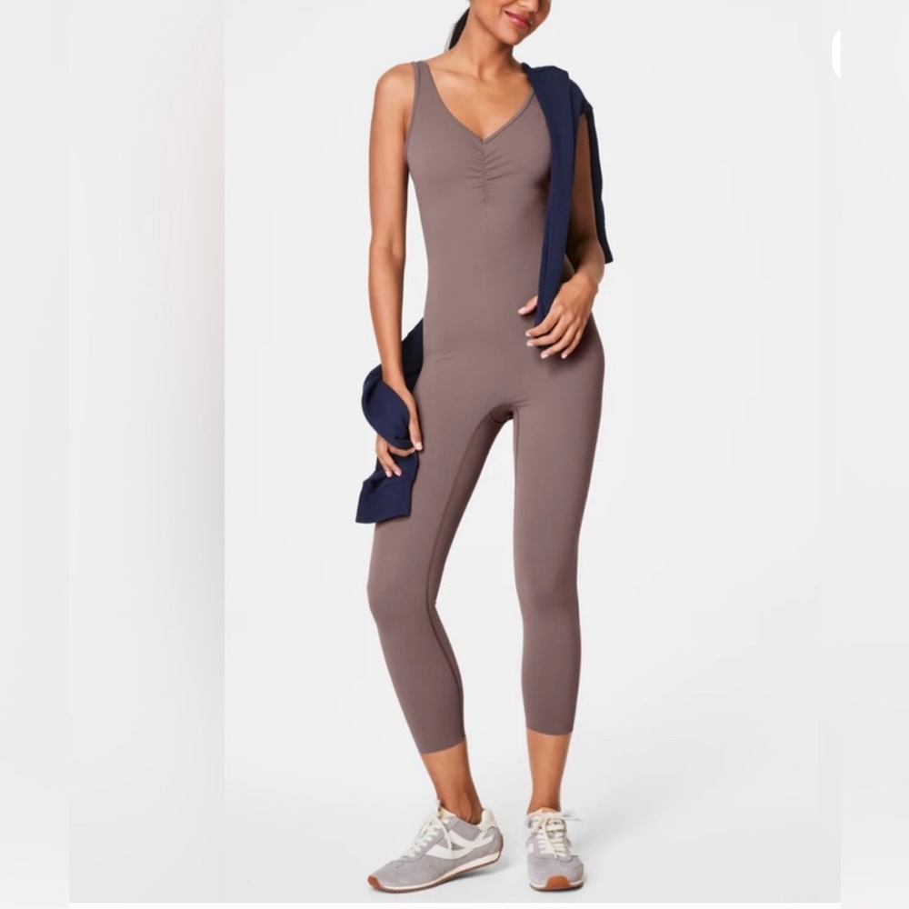 SPANX Taupe Tank Jumpsuit Romper